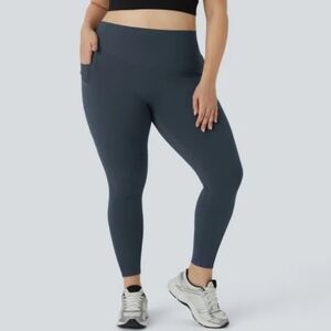 NWT Halara UltraSculpt High Waist Butt Lifting Tummy Control Leggings Carbon 2X
